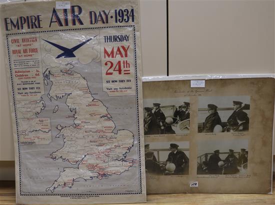 Philip (George and Sons), Empire Air Day, 1934, poster map of England and Wales, Southern Scotland, Northern Ireland,